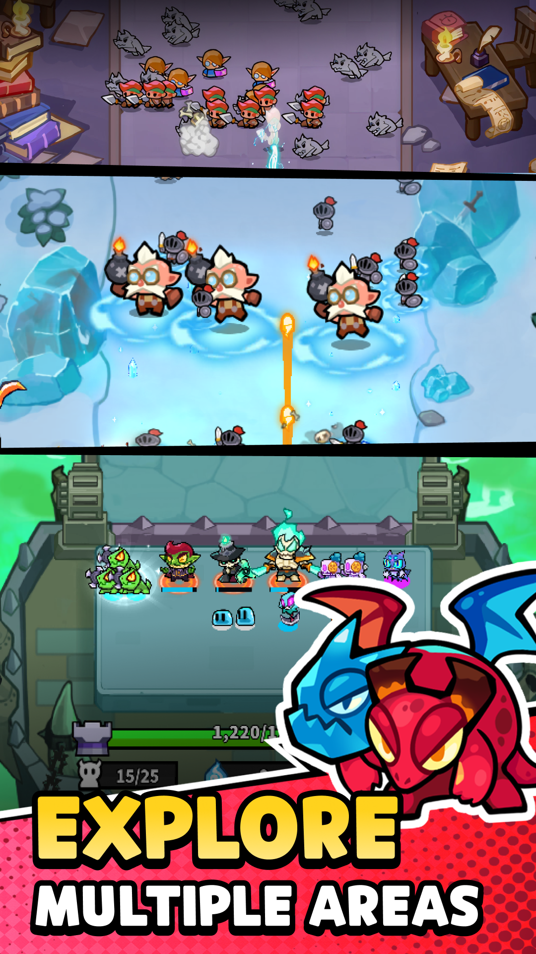 Hell Rush: Merge Defense TD screenshot