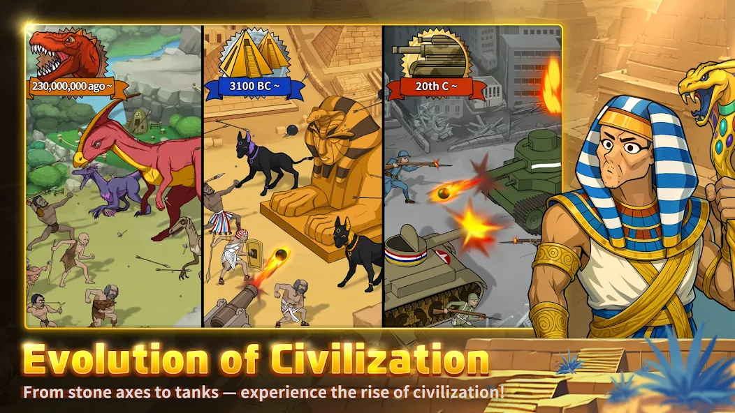 Primitive Brothers : Idle Game screenshot