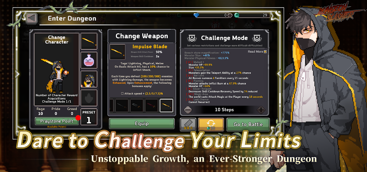 Dungeon Slasher : Roguelike screenshot