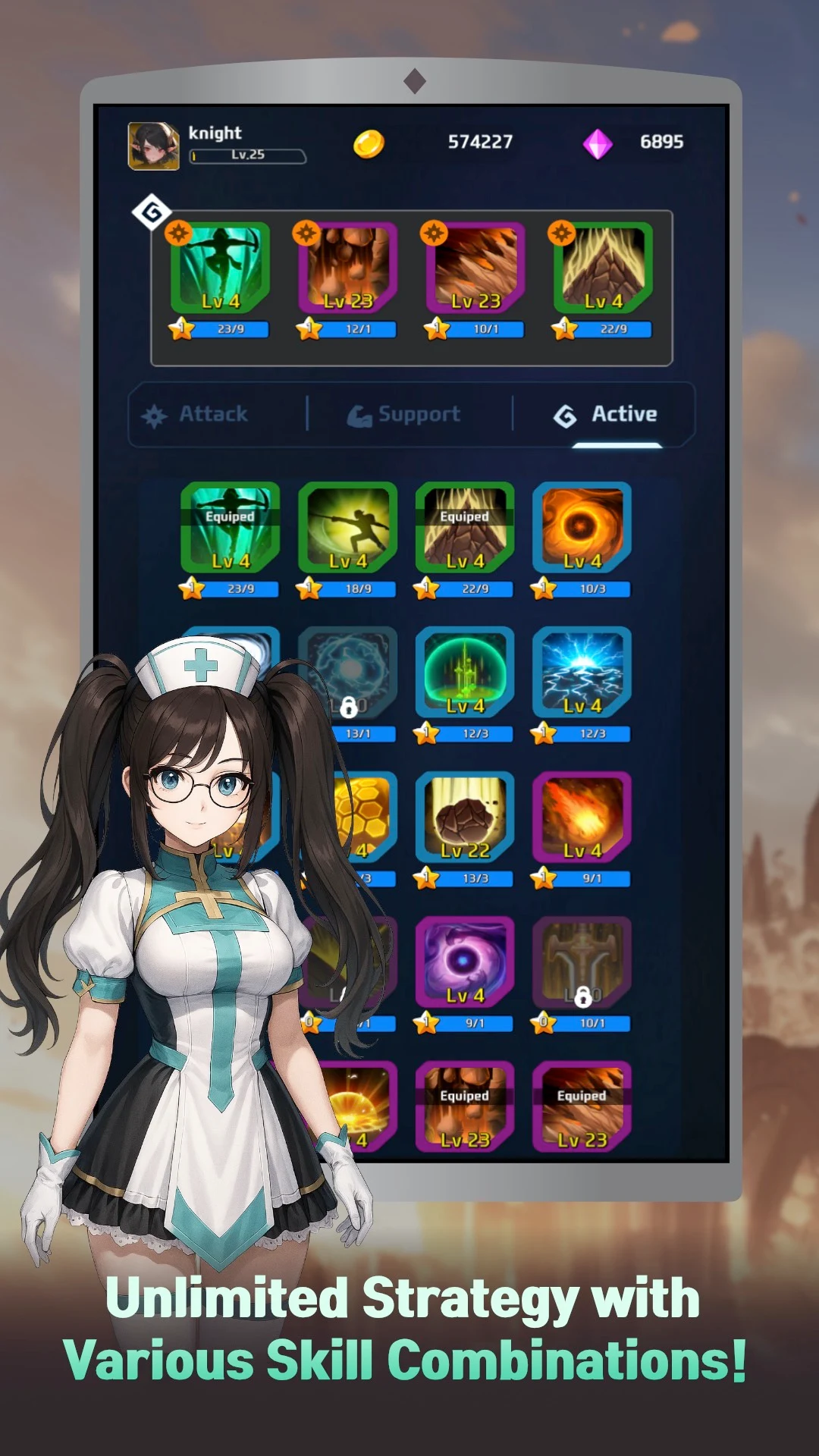  아케인 나이트 키우기: 방치형 RPG(Arcane Knight) screenshot