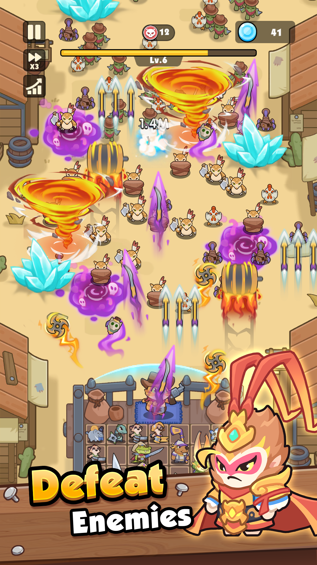 Rumble Paws: Backpack Fight screenshot