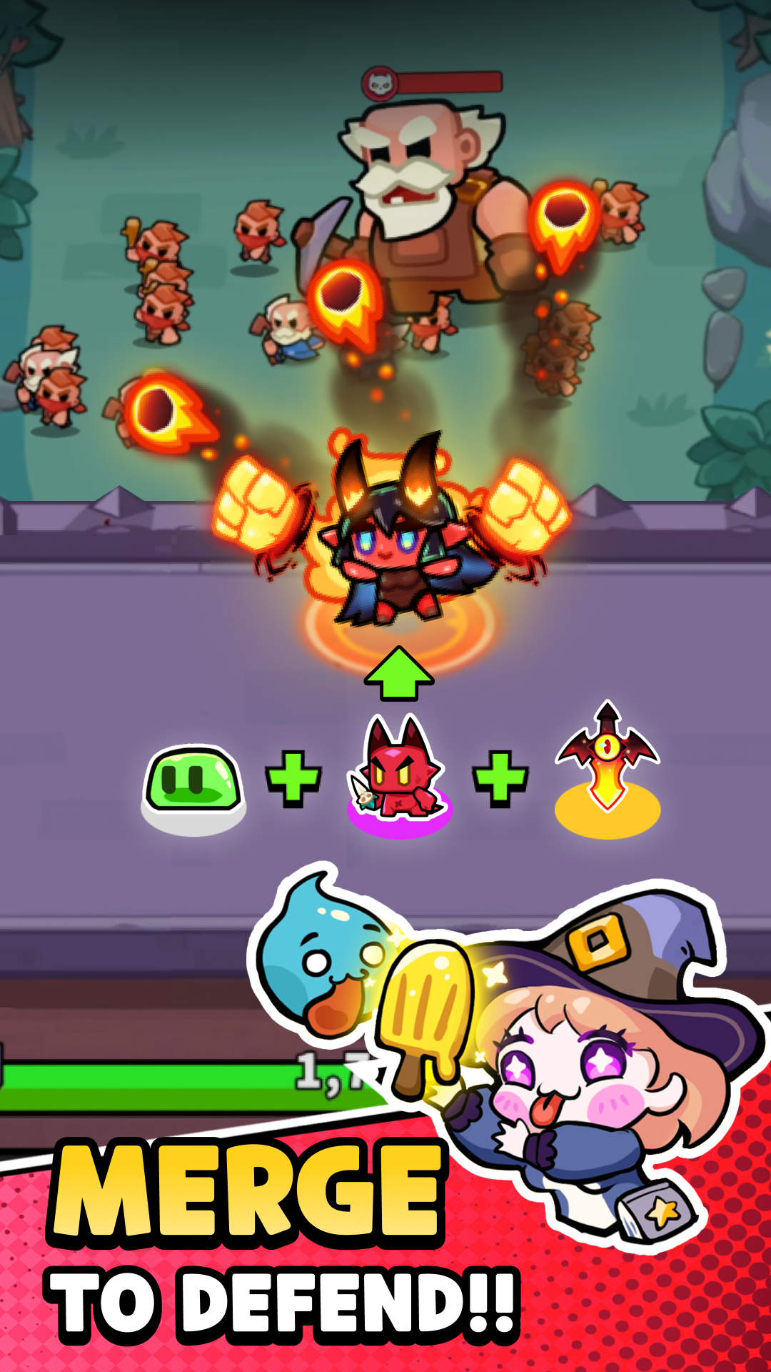 Hell Rush: Merge Defense TD screenshot