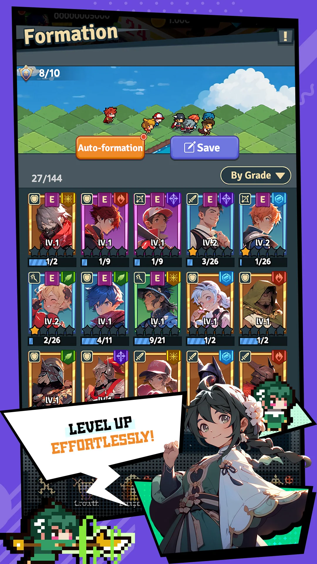 Rumble Squad: Idle Pixel RPG screenshot
