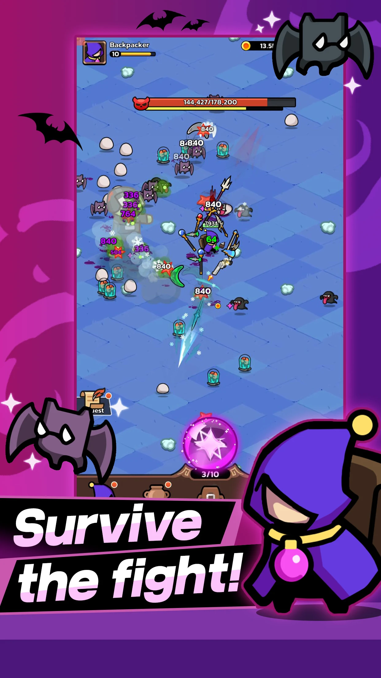  Backpack Survivors : Idle RPG screenshot