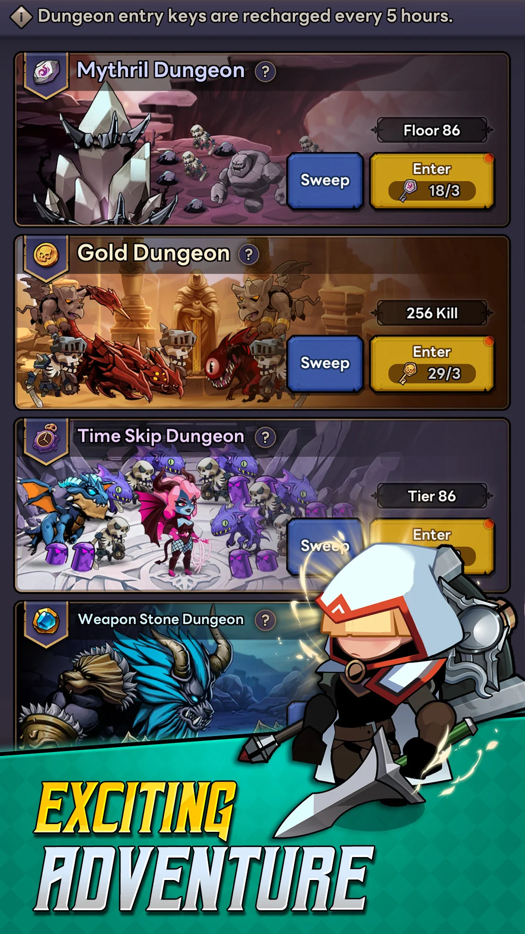 Self-Service Knight : idle RPG screenshot