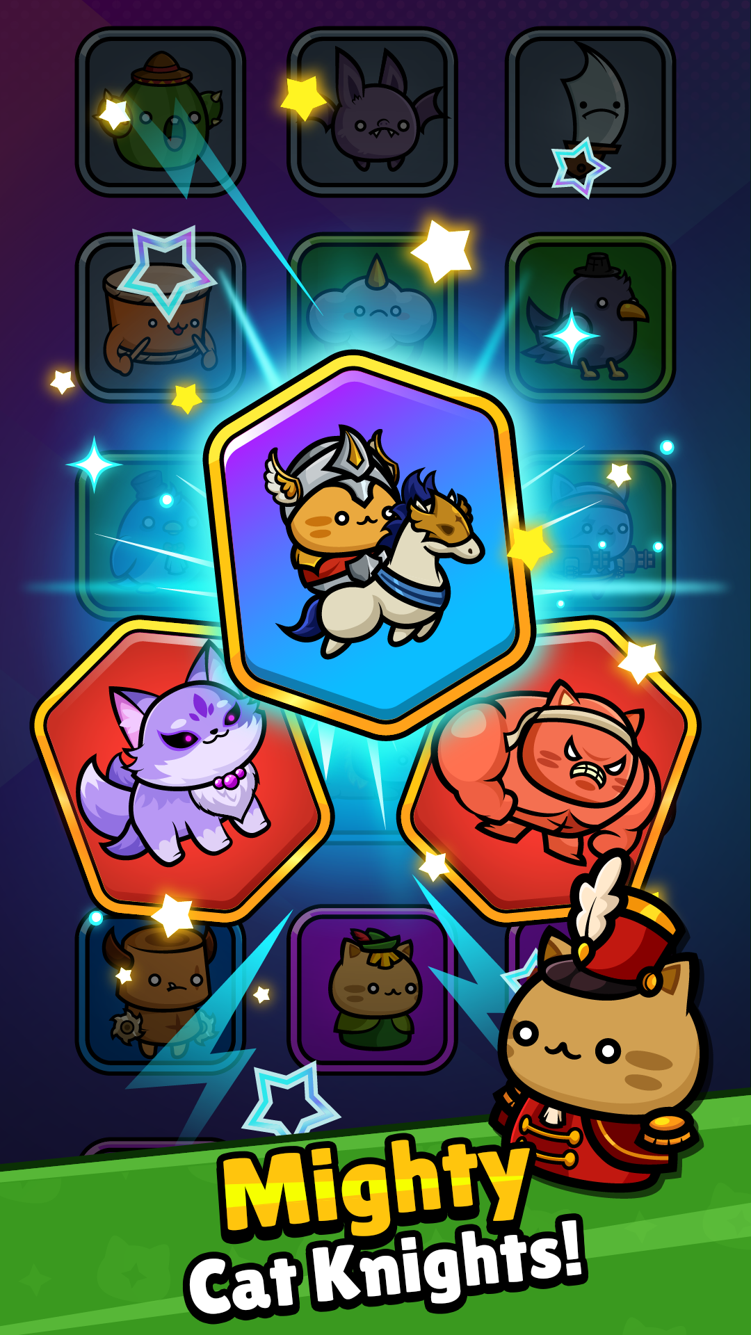Meow Knights : Idle RPG screenshot